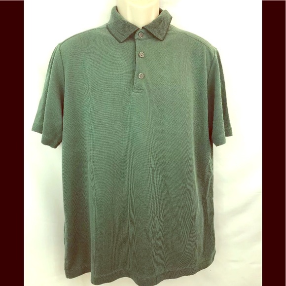 Tommy Bahama Mens Polo Shirt Sz Medium Green - Picture 1 of 8